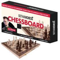 Tabuleiro de xadrez GothamChess Peças magnéticas dobráveis de madeira