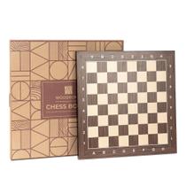Tabuleiro de xadrez Woodronic 16 Cassia Siamea e Maple Wood
