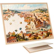 Tabuleiro Dobrável de Feltro Piecevana 80x61 cm para Quebra-Cabeças de 1000 Peças Tabuleiro Dobrável de Feltro Piecevana 80x61 cm para Quebra-Cabeças de 1000 Peças