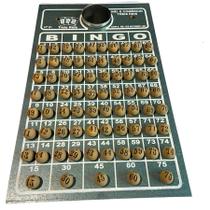 Tabuleiro E Bolinhas Numeradas 1 A 75 Plásticas 16 MM Para Jogo N1