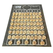 Tabuleiro E Pedras Em Madeira Numeradas 1 A 75 Jogo Bingo Tabuleiro E Pedras Em Madeira Numeradas 1 A 75 Jogo Bingo