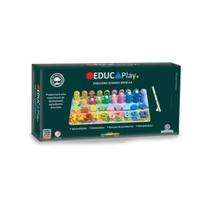 Tabuleiro Educativo de Madeira Somar e Brincar BDM28 - Polibrinq Tabuleiro Educativo de Madeira Somar e Brincar BDM28 - Polibrinq