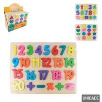 Tabuleiro Educativo Número e Formas - Tudo em Caixa