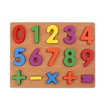 Tabuleiro em Madeira Números Cores Brinquedo Bebê Didático