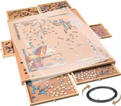 Tabuleiro Giratório para Quebra-cabeça FUNbelievable! 1500 peças 89 x 66 cm 6 gavetas