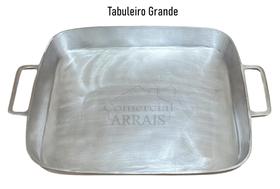 Tabuleiro Grande Forma Assadeira Travessa Alumínio Batido Fundido