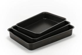 Tabuleiro Jogo Conjunto de Assadeiras 3 Peças Antiaderente com Caixa para Presente - Produto com Ótimo Custo Benefício