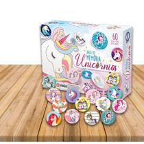 Tabuleiro Jogo da memoria Unicornios mais diversão 60pçs - TOIA