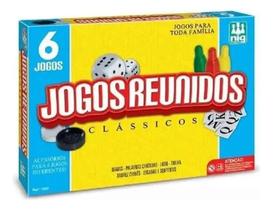 Tabuleiro Jogos Reunidos 6 Em 1 Clássicos