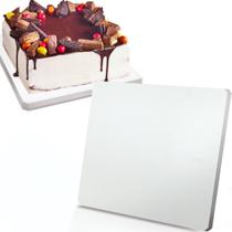 Tabuleiro Mdf 9mm Quadrado 35x35cm Para Bolo Confeitaria