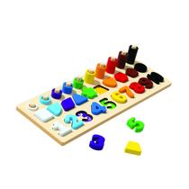 Tabuleiro Montessori Com 75 Peças Em Madeira Toy Mix