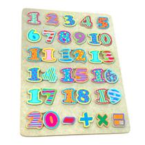 Tabuleiro Números em Madeira - 18 - TopToy Brasil