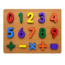 Tabuleiro Números Em Madeira Didático Pedagógico - Dm Toys Tabuleiro Números Em Madeira Didático Pedagógico - Dm Toys