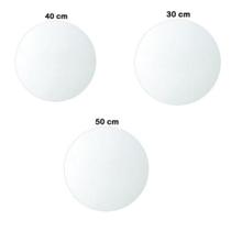 Tabuleiro Redondo Mdf Branco 30 / 40 / 50 Cm Promoção