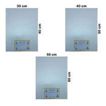 Tabuleiro Retangular Mdf Branco C/3 Peças 30x40/40x50/50x60 Tabuleiro Retangular Mdf Branco C/3 Peças 30x40/40x50/50x60