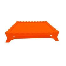 Tabuleiro Retangular Pequeno Laranja Neon