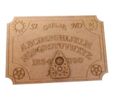 Tabuleiro Tabua Ouija em mdf jogo Wicca completo decoração espirito Tabuleiro Tabua Ouija em mdf jogo Wicca completo decoração espirito