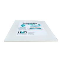 Tabuleiro Tábua Redondo Em Mdf 9 mm Para Bolo Doces Frios 60x40 cm Branco - Tabuleiros Uno