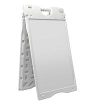 Tabuleta A-Frame Jumbl 40x66cm com protetor de sinal de PVC branco