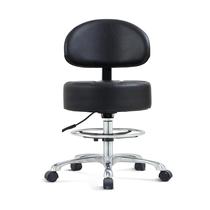 Taburete de taller con respaldo ajustable en altura HNKastela con ruedas