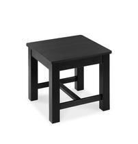 Taburete Escalón VICTORY RELAX de Madera Negra 30 cm Madera de Acacia