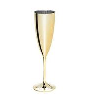 Taça Acrílica Champagne - Dourada Metalizada - Brilhante