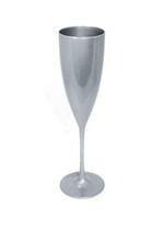 Taça Acrílica Champagne - Prata - Brilhante