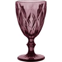 TAÇA ÁGUA 17x9x9cm 320ml VIDRO ROSA 6PÇ - NH