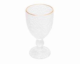 Taça Água Cristal c/ Fio de Ouro Petra 320 ml Lyor Taça Água Cristal c/ Fio de Ouro Petra 320 ml Lyor