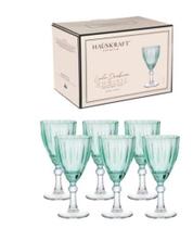 Taca Agua e Vinho Dominic Verde 275ml 6pc - HAUSKRAFT Taca Agua e Vinho Dominic Verde 275ml 6pc - HAUSKRAFT