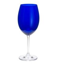 Taça Água Gastro Cristal 580 ml Azul Cobalto Bohemia