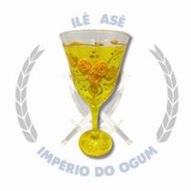 Taça amarela c/ flor - modelo 2