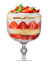 Taça Americana 1,25L Acrílica Doces Sobremesa Decoração