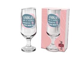Taça amiga presente amizade 300ml + caixa moldura 2408 Taça amiga presente amizade 300ml + caixa moldura 2408