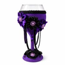 Taça Artesanal Pomba Gira Maria Mulambo Tecido Vidro 300ml Taça Artesanal Pomba Gira Maria Mulambo Tecido Vidro 300ml