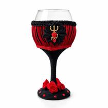 Taça Artesanal Pomba Gira Maria Padilha Tecido Vidro 300ml