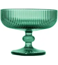 Taça Avulsa 310ml Para Sobremesa 10,8cm De Altura Cameratta Em Vidro Cor Verde