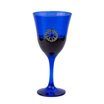 Taça Azul Santa Sara Cigana Lirio Super luxo 330 ml -Vidro