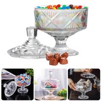 Taça Baleiro Bomboniere Vidro Pote Chocolate Bala Doce 510ml