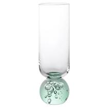 Taça Base Esfera Em Vidro Transparente e Verde 250Ml Taça Base Esfera Em Vidro Transparente e Verde 250Ml