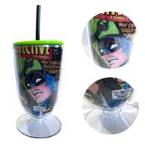 Taça Batman e Robin Capa de Quadrinhos com Canudo 600mL - BTC Decor