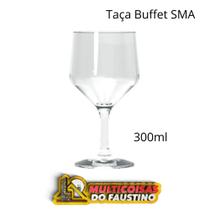 Taça Buffet Água Suco Cerveja 300 Ml Vidro Sma Kit Com 4 Un