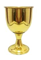 Taça Cálice Latão Puro G 12cm 150ml Taça Cálice Latão Puro G 12cm 150ml