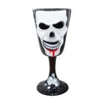 Taça Caveira Branca Halloween