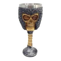 Taça Caveira Gladiador Copo Cálice Vinho Medieval 200 Ml