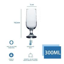 Taca cerveja de vidro hannover 300ml - Class Home