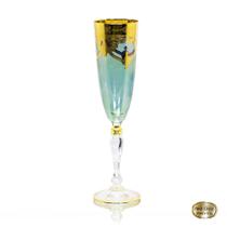 Taça Champagne Classica Cristal Italiano Azul Claro Guirland Taça Champagne Classica Cristal Italiano Azul Claro Guirland