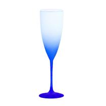 Taça Champagne Degrade 180ml Azul Escuro Fosco- Mar