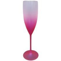 Taça Champagne Degrade 180ml Pink Fluorescente- Mar
