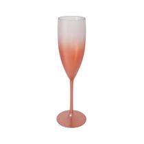 Taça Champagne Degrade 180ml Rose Gold Metalizado- Mar